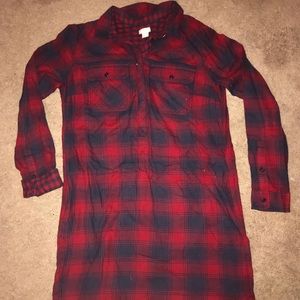 J. Crew flannel dress